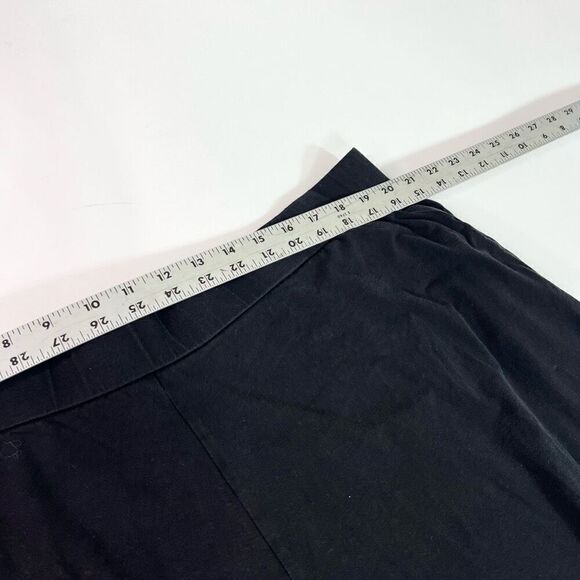 Eileen Fisher Pants Womens 2X Black Elastic Waist Stretch Cropped Pull On - Picture 2 of 9